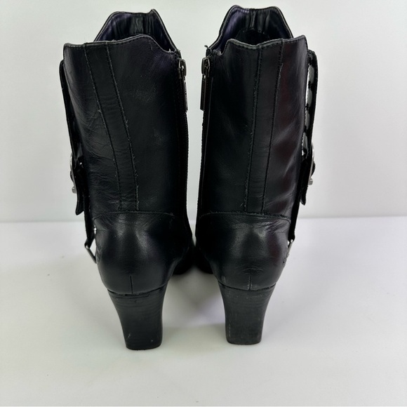 Harley-Davidson Women's Johanna D83571 Black Biker Boots - Size 6.5M - Picture 5 of 8
